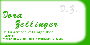 dora zellinger business card